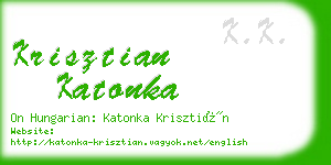 krisztian katonka business card